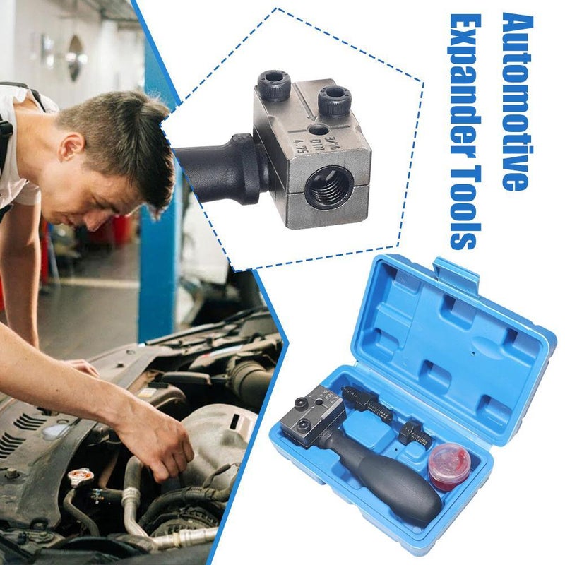 Universal Automotive Brake Pipe Flaring Tool Kit – 3/16in & 1/4in Double & Single Flaring Tool Set for Copper Brake Lines,for Vehicle Brakes Lines Repairing Copper Pipe Flarings - Image 4